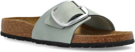 Birkenstock Slides Madrid Big Buckle Blue Dames