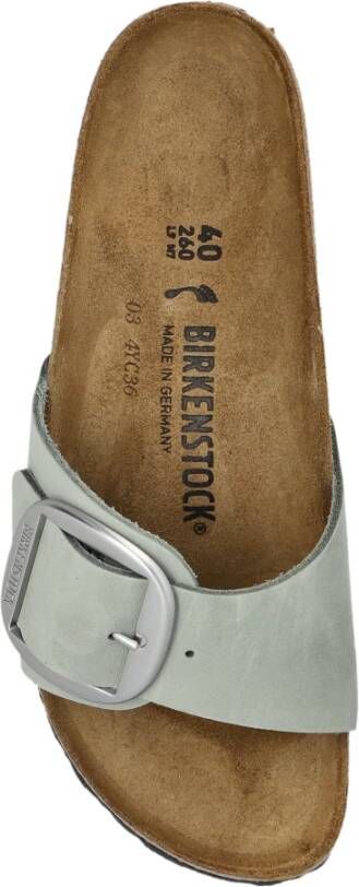 Birkenstock Slides Madrid Big Buckle Blue Dames