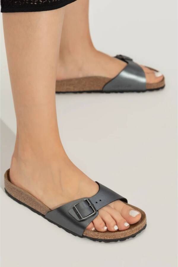 Birkenstock Madrid BS Slides Gray Dames