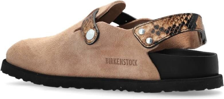 Birkenstock Slides Tokio II Lined Beige Dames