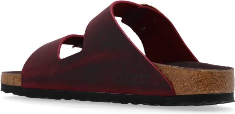 Birkenstock Slippers 'Arizona Big Buckle' Red Dames