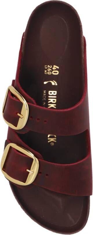 Birkenstock Slippers 'Arizona Big Buckle' Red Dames