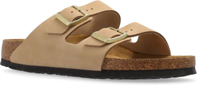 Birkenstock Slippers 'Arizona BS' Beige Dames