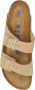 Birkenstock Verstelbare Logo Sandalen Rubberen Zool Beige Dames - Thumbnail 7