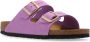 Birkenstock Leren Gesp Sandalen Crocus Kleur Purple Dames - Thumbnail 9