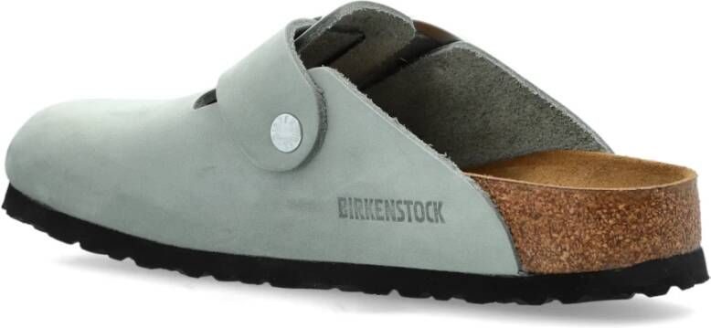 Birkenstock Slippers Boston Big Buckle Blue Dames