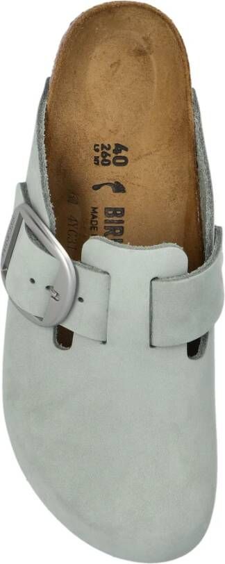 Birkenstock Slippers Boston Big Buckle Blue Dames