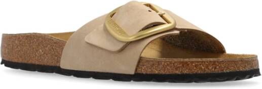 Birkenstock Slippers Madrid Big Buckle Beige Dames