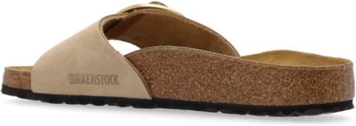 Birkenstock Slippers Madrid Big Buckle Beige Dames