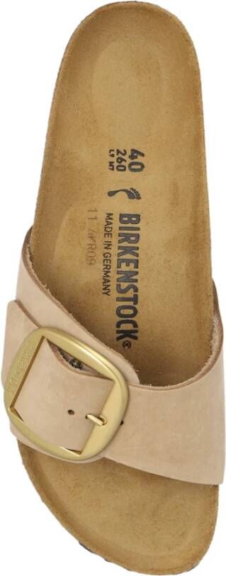 Birkenstock Slippers Madrid Big Buckle Beige Dames