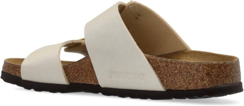 Birkenstock Slippers Sydney Kussen Gesp Beige Dames