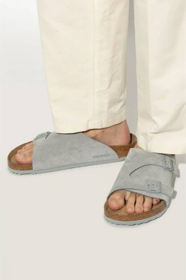 Birkenstock Zurich BS Slides Gray Heren