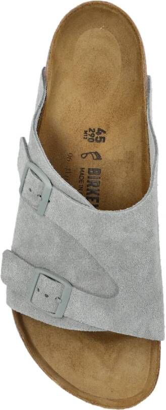 Birkenstock Zurich BS Slides Gray Heren