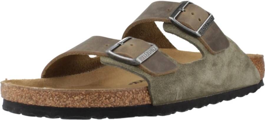 Birkenstock Stijlvolle Flip Flops voor de Zomer Green Heren