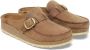 Birkenstock Stijlvolle Mocassin Klomp met Grote Gesp Beige Dames - Thumbnail 2