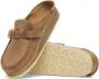 Birkenstock Stijlvolle Mocassin Klomp met Grote Gesp Beige Dames - Thumbnail 4