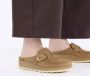 Birkenstock Stijlvolle Mocassin Klomp met Grote Gesp Beige Dames - Thumbnail 6