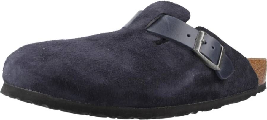 Birkenstock Stijlvolle Mules Boston Model Blue Heren