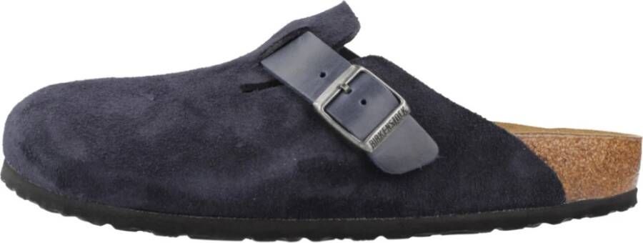 Birkenstock Stijlvolle Mules Boston Model Blue Heren