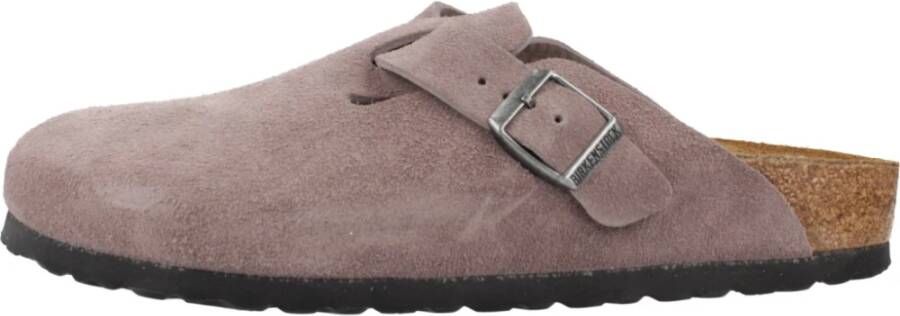 Birkenstock Stijlvolle Mules Boston Model Purple Dames