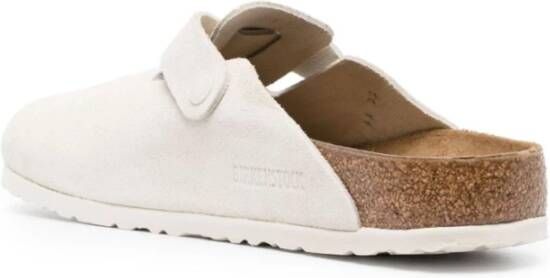 Birkenstock Stijlvolle Suede Klomp White Heren