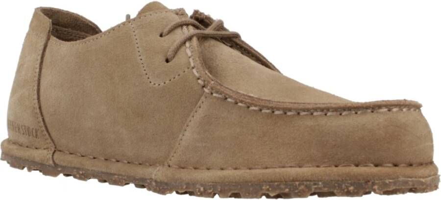 Birkenstock Stijlvolle Veterschoenen voor Mannen Beige Dames