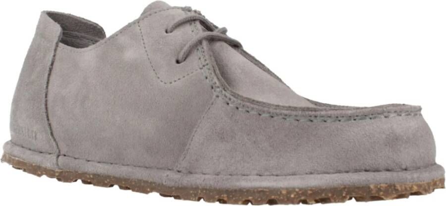 Birkenstock Stijlvolle Veterschoenen voor Mannen Gray Dames