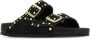 Birkenstock Stijlvolle zwarte suède Rivet slippers Black Dames - Thumbnail 2