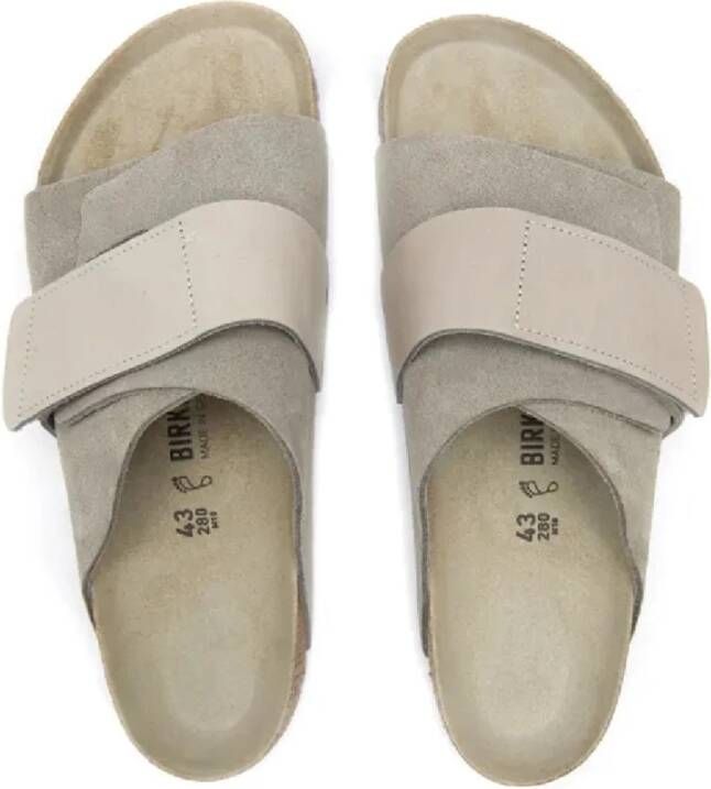 Birkenstock Stone Coin Slippers met Regular Fit Gray Heren