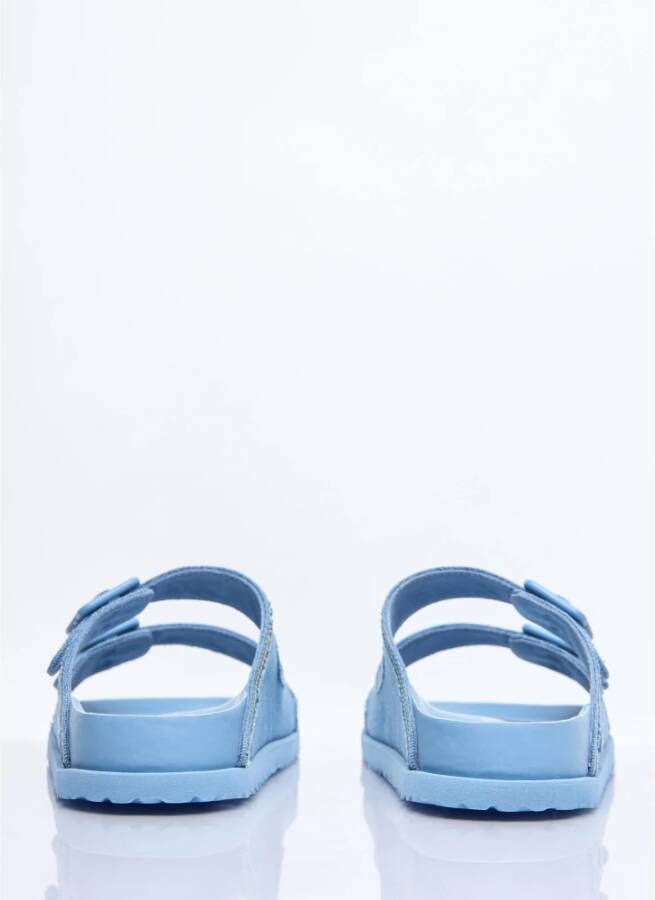 Birkenstock Stone Washed Denim Sandalen Blue Dames