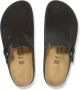 Birkenstock Chunky suède leren sandaal in zwart Black Dames - Thumbnail 14