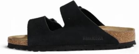 Birkenstock Suede Dames Herfst Winter Slippers Black Dames