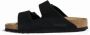 Birkenstock Suede Herfst Winter Slippers Black - Thumbnail 6