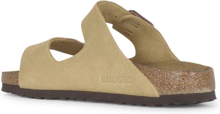 Birkenstock Suède Leren Sandalen Arizona Stijl Brown Dames