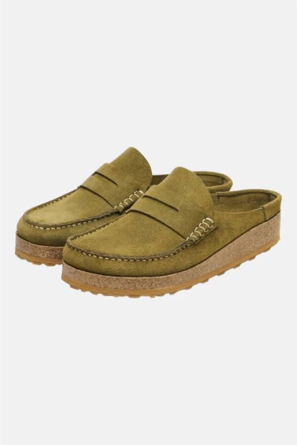 Birkenstock Suede Naples Klomp Green Heren