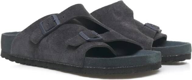 Birkenstock Suede Sandaal 'Zürich' Upgrade Stijl Gray Heren