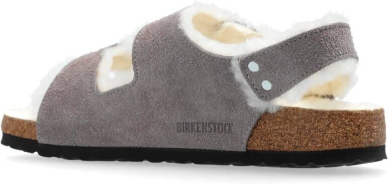 Birkenstock Suède sandalen 'Milano' Gray Dames