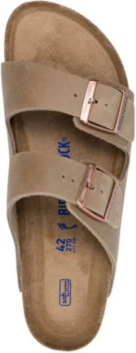 Birkenstock Tabak Bruin Leren Arizona Sandalen Beige Heren