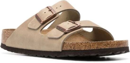 Birkenstock Tabak Bruin Leren Arizona Sandalen Beige Heren