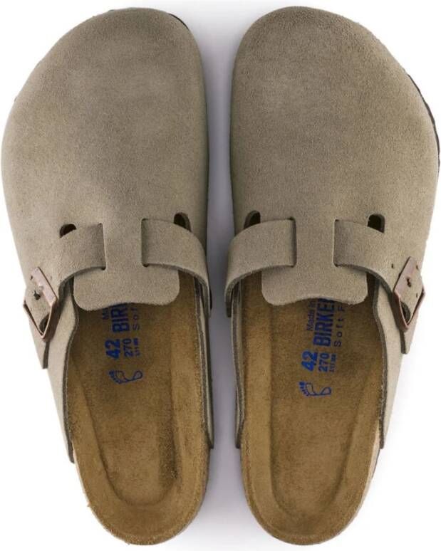 Birkenstock Taupe Boston Klompen Gray Dames