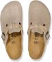 Birkenstock Taupe Gevlochten Leren Sandalen Beige Dames - Thumbnail 3