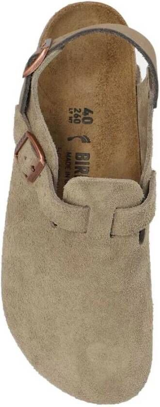 Birkenstock Taupe Suède Amandel Teen Gesp Schoenen Green Heren