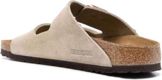 Birkenstock Taupe Suède Instap Sandalen Beige Heren