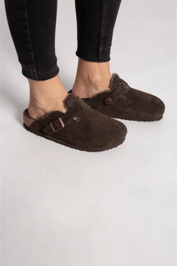 Birkenstock Teenslippers & Sliders Bruin Dames