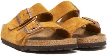 Birkenstock Teenslippers & Sliders Bruin Dames