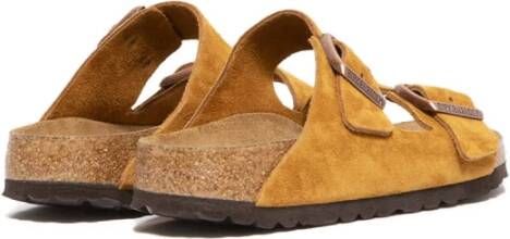 Birkenstock Teenslippers & Sliders Bruin Dames