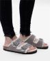 Birkenstock Arizona Shearling Slippers Stone Coin Narrow fit | Grijs | Suède - Thumbnail 129