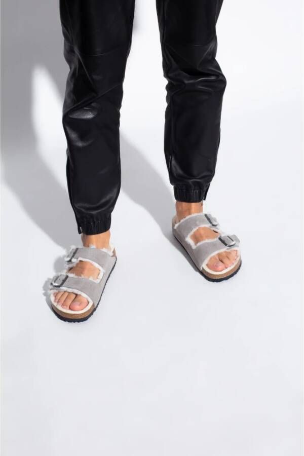 Birkenstock Teenslippers & Sliders Grijs Heren