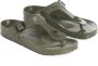 Birkenstock Khaki Open Teen Slides Groen Dames - Thumbnail 2