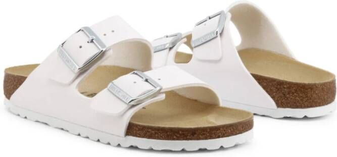 Birkenstock Teenslippers & Sliders Wit Dames